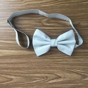 Silver Gray Bow Tie